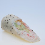 Jogasaki 5: Crab meat, avocado, cucumber, shrimp tempura and baked langostino wrapped w/ soy paper
