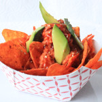 Spicy Tuna Nacho: Spicy tuna on bed of Doritos chips w/ avocado and eel sauce